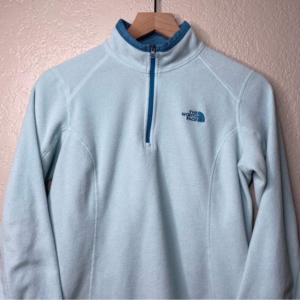 The North Face Quarter Zip Fleece Pullover Sweater Polartec Classic Sweatshirt - Picture 5 of 13